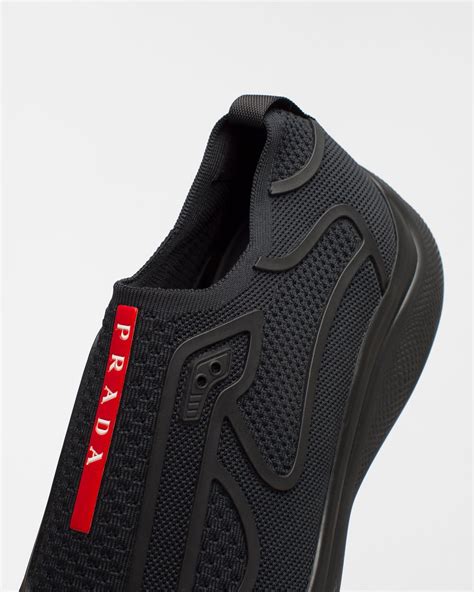 prada sport knit sneakers|prada slip on sneakers.